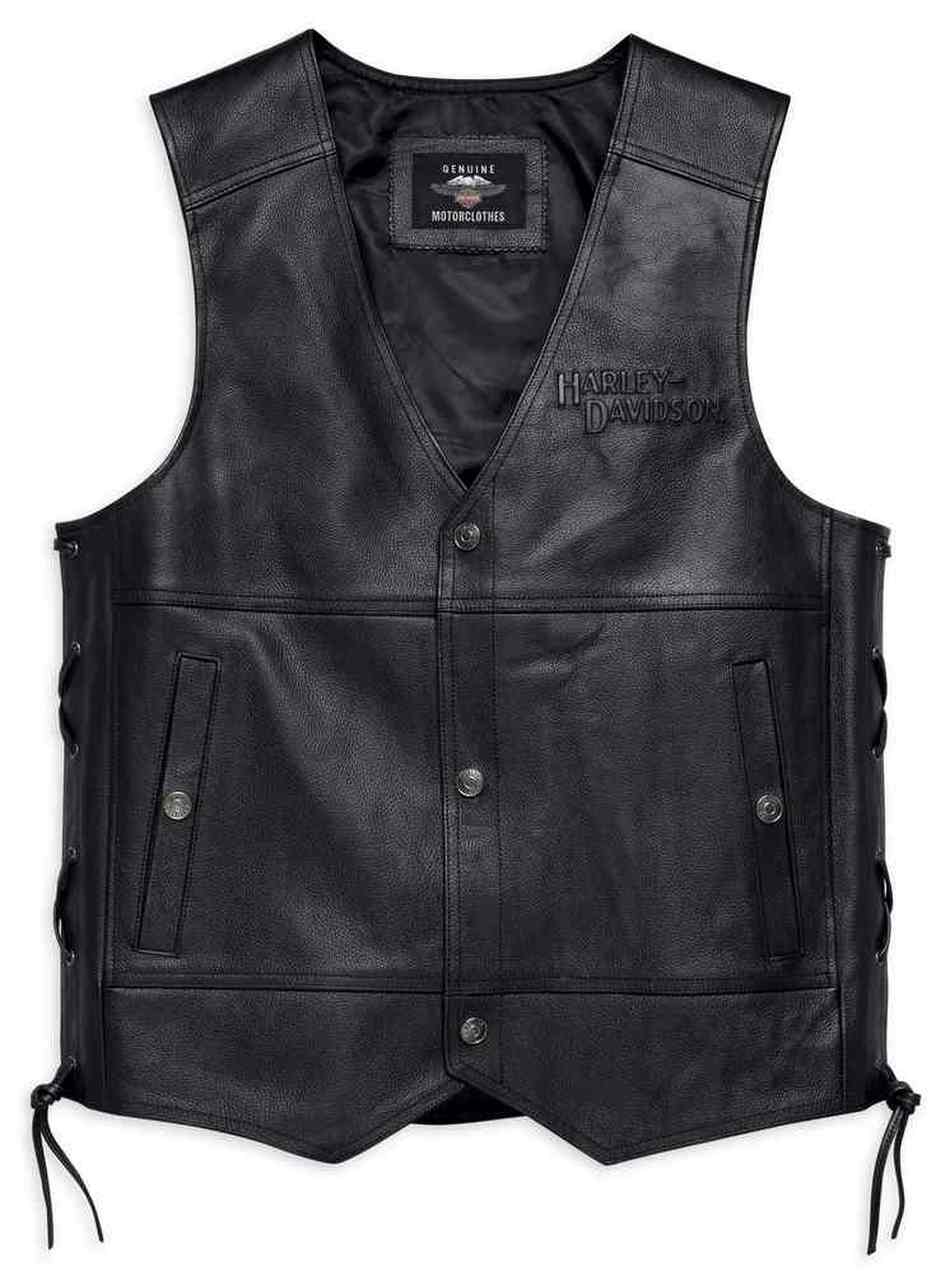98024 18vm Chaleco de cuero Harley Davidson® Men´s Tradition II Leather Vest