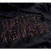 H96352 19VW Womens Studded Graphic Pullover Hoodie Black. Harley Davidson® 1