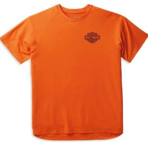 Performance Bar & Shield Mandarin Collar T-Shirt