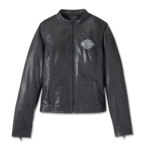 Chaqueta Factory Perforated Leather para mujer