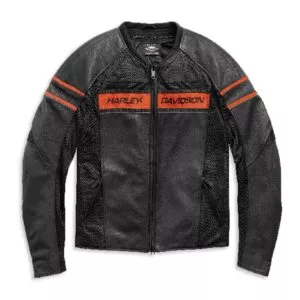 Harley Davidson FXRG Motorcycle Leather Jacket Waterproof No Liner L  98518-09vm