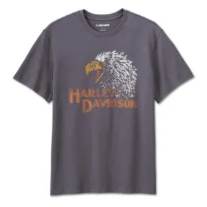96797 23vm t shirt classic eagle gray front 30377