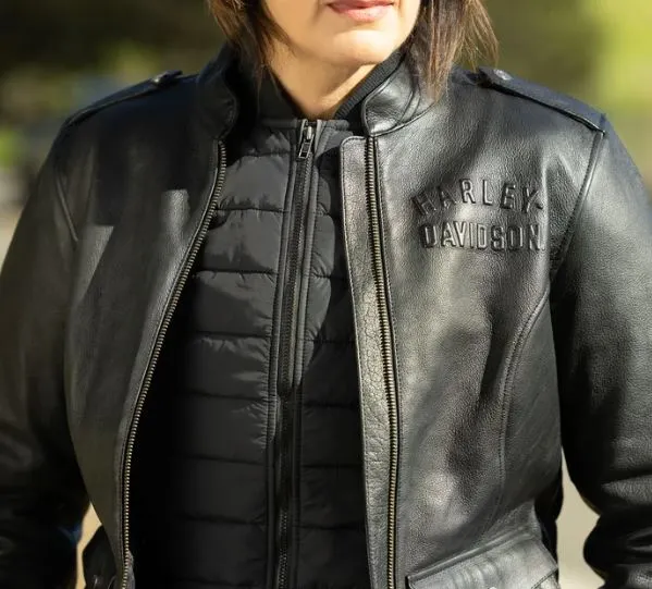 Women's Flex Layering System Captains Leather Jacket5