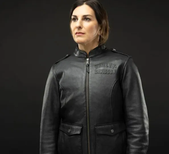 Women's Flex Layering System Captains Leather Jacket7